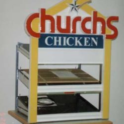 Chicken self serve warmer display merchandiser for convenience stores