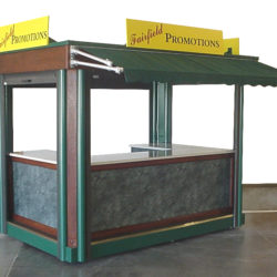 Portable sales booth or outdoor kiosk