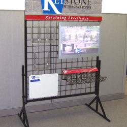Custom Point-of-Purchase floor display kiosk merchandiser for  landscaping stone