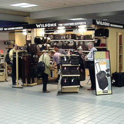 Airport common area specialty retail sales kiosk