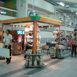 Airport retail kiosk designed for airport retail concession program