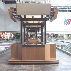 Airport retail shopping kiosk or vending cart