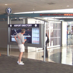 Newspaper gift shop stand kiosk at airport