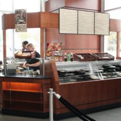 Deli and bakery kiosk in office lobby