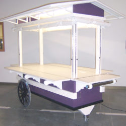 Retail vending push cart for hospital gift shop