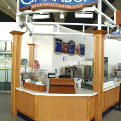 Food service kiosk at airport