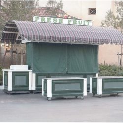 Outdoor vending concession cart for foodservice