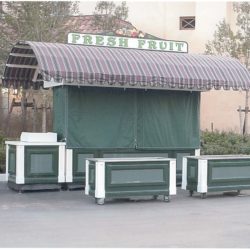 Outdoor vending concession cart for foodservice