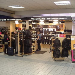 Custom retail sales kiosk at airport