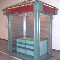 Retail merchandising unit cart kiosk