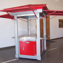 Outdoor retail merchandising unit, RMU or kiosk