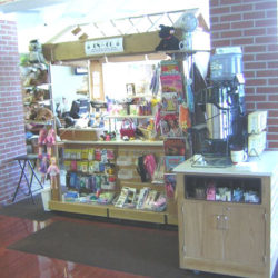Retail merchandising unit as hospital gift shop cart