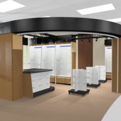 Custom full size walk-in gift shop Kiosk