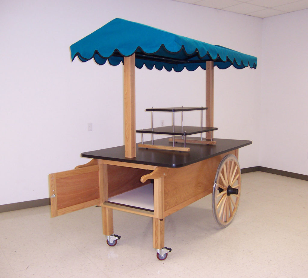 haba wooden push cart