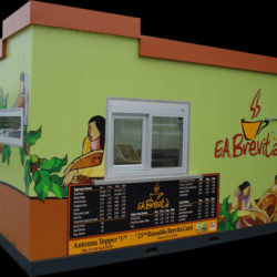 Coffee double drive up modular building