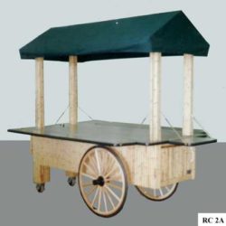 Outdoor retail concession pushcart for zoos or amusement parks with bamboo theme