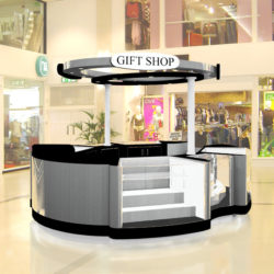 Mall retail kiosk or customer service desk