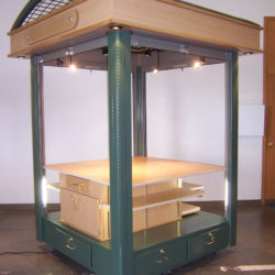Fire rated RMU retail merchandising unit or retail cart