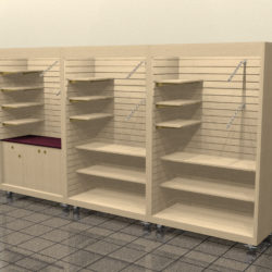 Retail wall shop kiosk for hospital or casino gift store