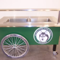 Mobile Hot Food Service Breakfast Cart for Schools or Hotels