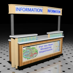 Mobile information booth, cart or kiosk manufacturer