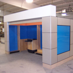 Airport or transportation center retail news stand kiosk