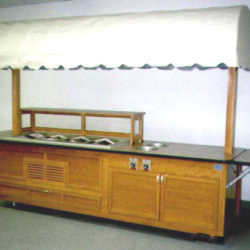 Hospital foodservice cart for satellite cafeteria locations