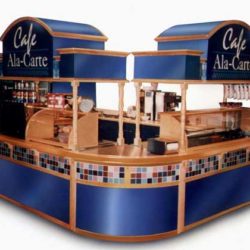 Cafe Ala Carte food service concession kiosk for office complex