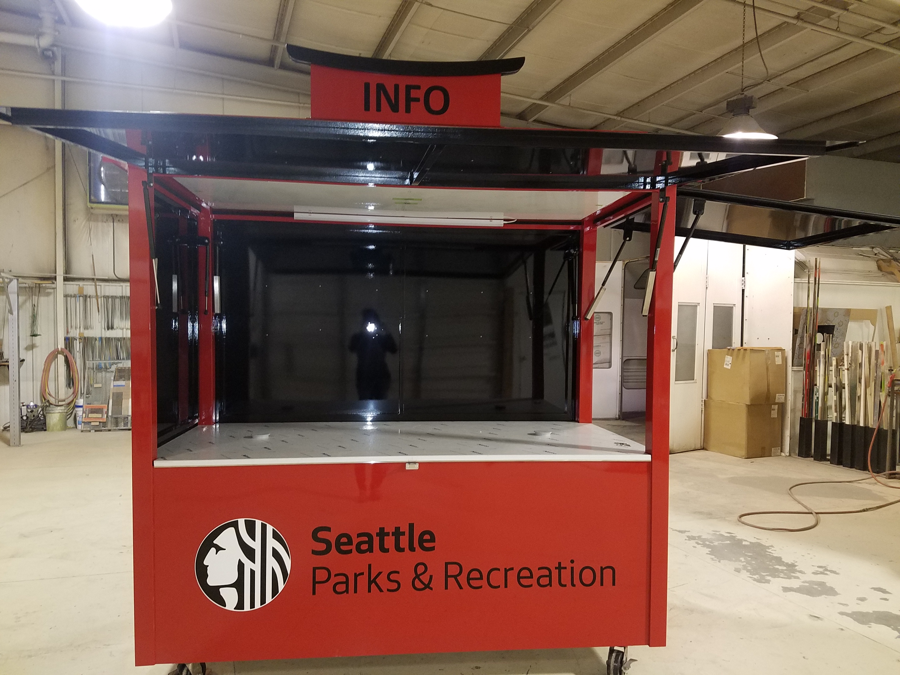 Seattle Parks & Rec Metal Cart