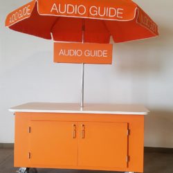 Acoustiguide Umbrella Cart