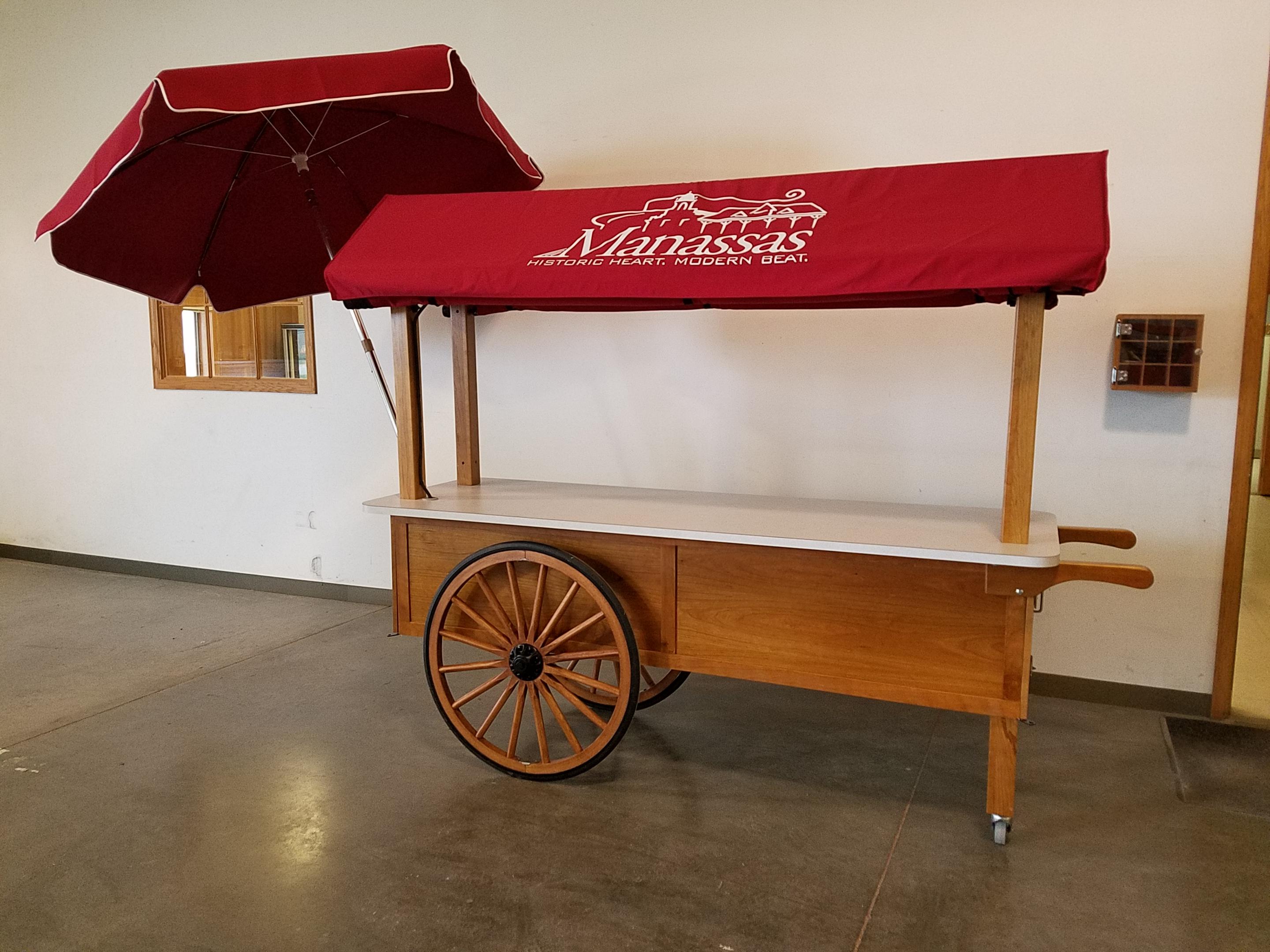 City of Manassas Wagon Wheel Cart